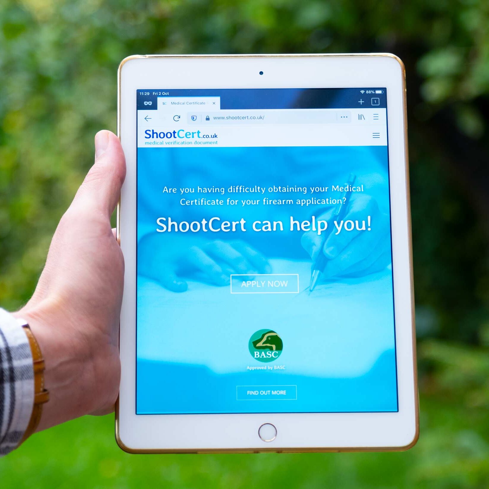 Shootcert Website